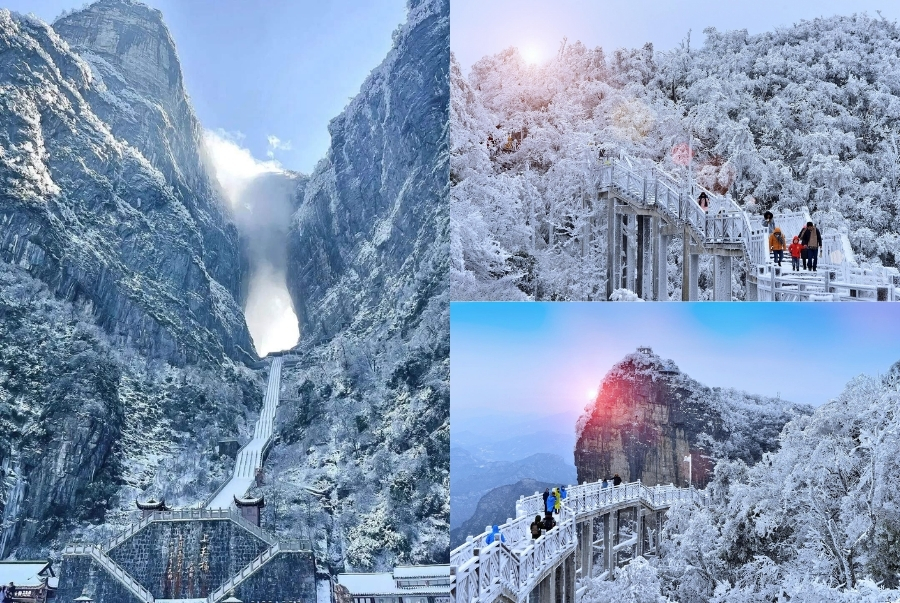 Thiên Môn Sơn là ngọn núi được mệnh danh là “cổng trời của Trung Quốc”