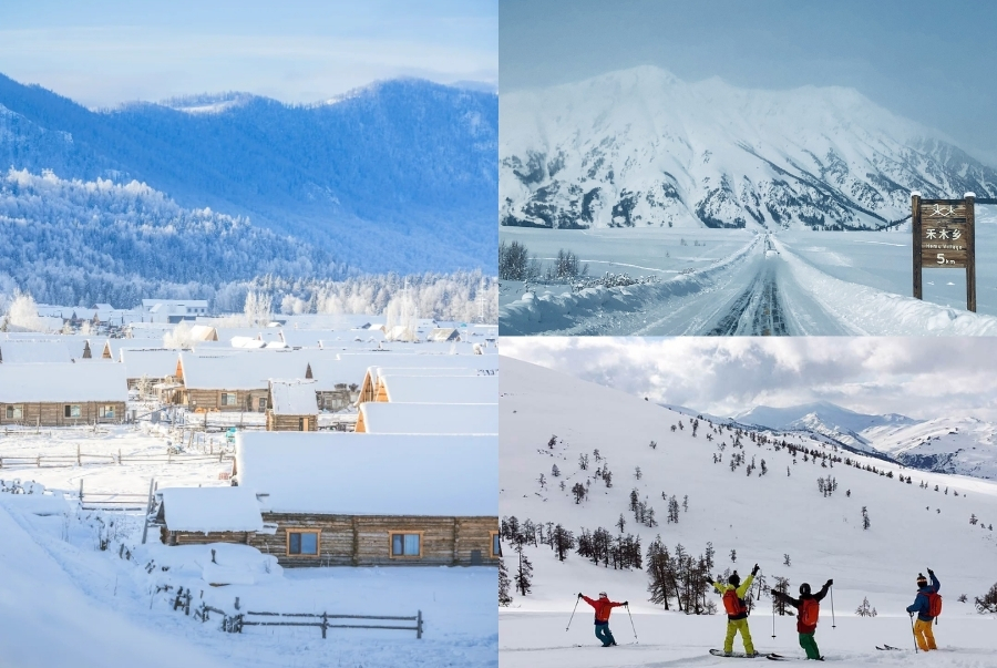 Vẻ đẹp vào mùa đông của khu Altay được ví như “Thuỵ Sĩ thu nhỏ” của Trung Quốc