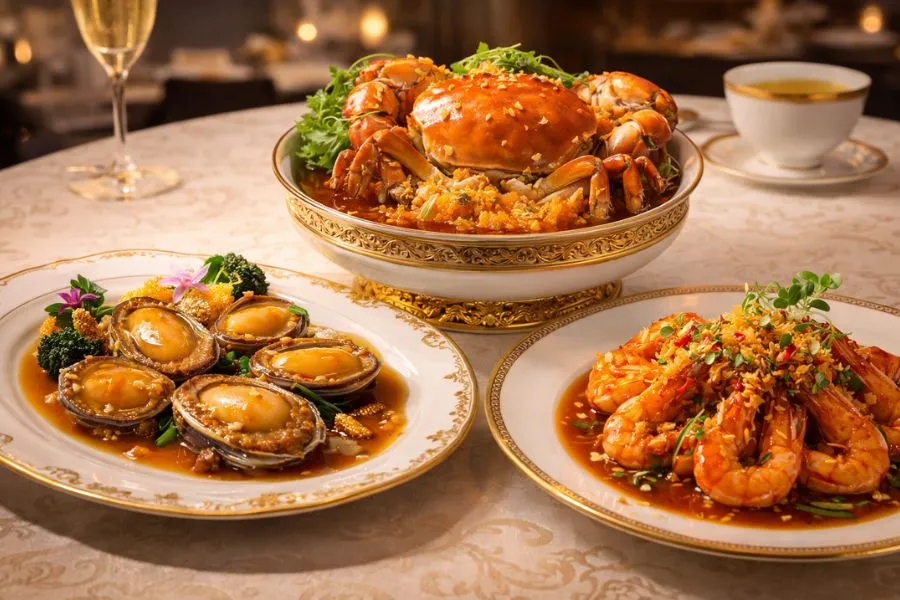 Một số các món ăn đẳng cấp tại Shun He Seafood Restaurant