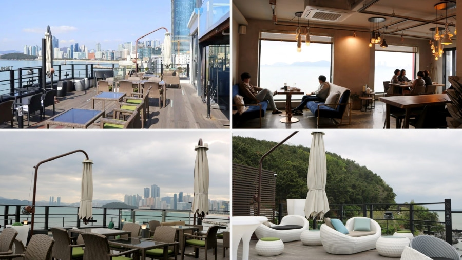 Edge 993 tự hào là một trong những quán cafe nổi tiếng Busan, nơi du khách có thể phóng tầm mắt chiêm ngưỡng toàn cảnh bờ biển tuyệt đẹp