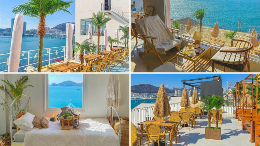 Huinnyeoul Beach không chỉ là một bãi biển xinh đẹp mà còn là nơi tọa lạc của một trong những quán cafe nổi tiếng Busan