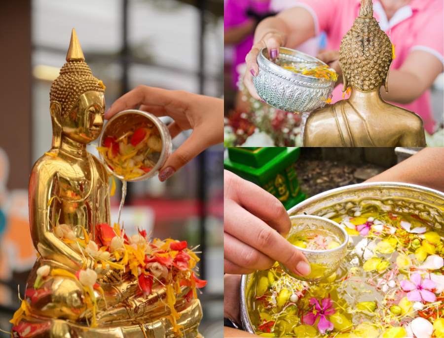 Nghi lễ Tắm Phật vô cùng trang nghiêm trong chuỗi hoạt động của Lễ Hội