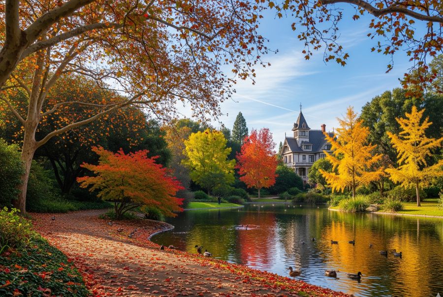 Los Angeles Arboretum tựa như một tấm thảm thiên nhiên nhiều màu sắc khổng lồ