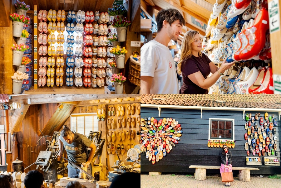 Xưởng guốc gỗ là điểm tham quan không thể bỏ qua khi đến đây