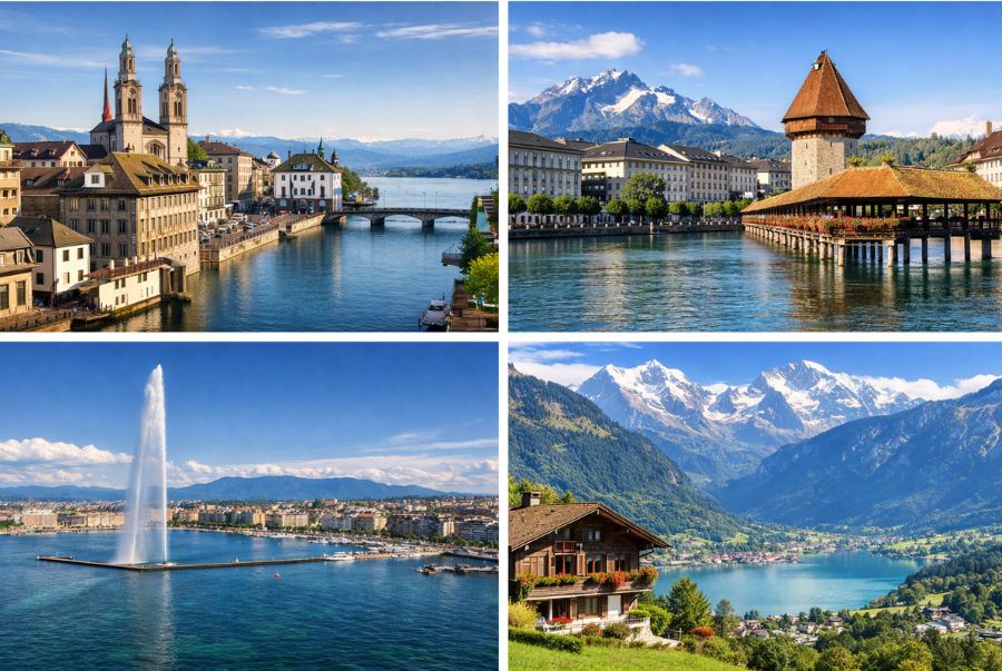Thụy Sĩ sở hữu vô số các địa điểm du lịch nổi tiếng khiến khách du khách say mê