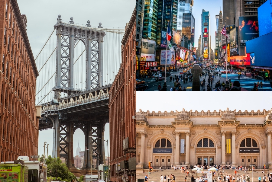 Một số điểm đến du lịch nổi tiếng của New York