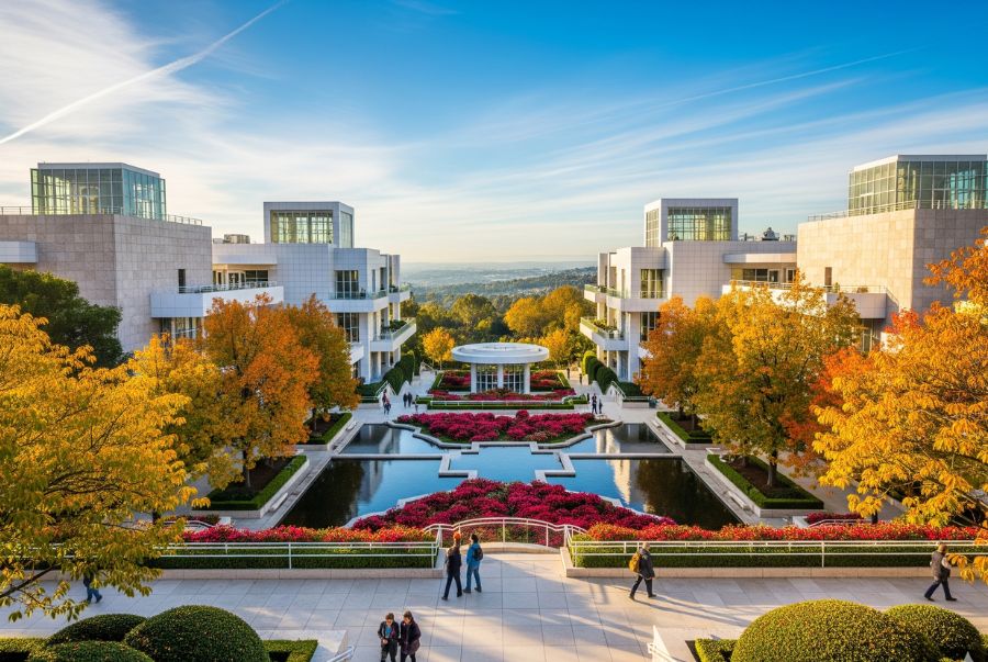  The Getty Center là một trong những điểm đến nghệ thuật ấn tượng bậc nhất tại Los Angeles mùa thu