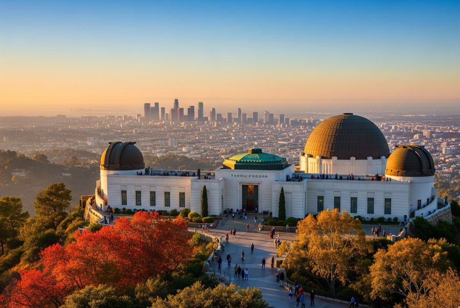 Griffith Observatory sở hữu kiến trúc cổ điển và tầm nhìn toàn cảnh Los Angeles