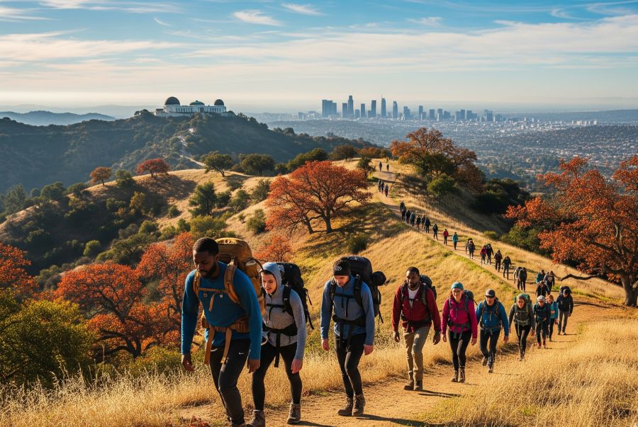 Trải nghiệm Leo núi và trekking vô cùng hấp dẫn trong khung cảnh mùa thu tại Griffith Park​