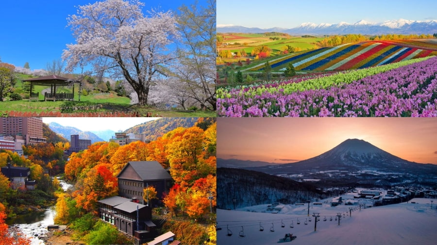 Du lịch Hokkaido nổi tiếng với thiên nhiên tuyệt đẹp quanh năm