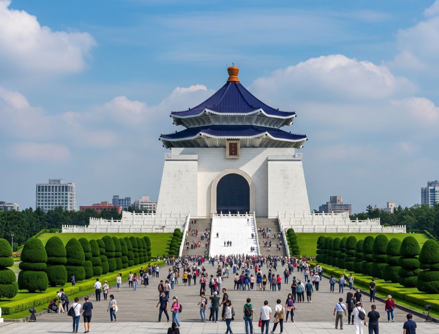 Nhà tưởng niệm Tưởng Giới Thạch là một trong những biểu tượng đặc sắc của Đài Loan