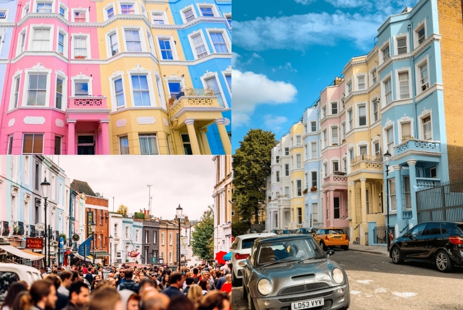 Những ngôi nhà màu kẹo ngọt khiến Notting Hill trở thành điểm check-in mộng mơ