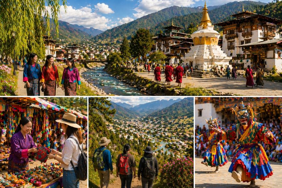 Thủ đô Thimphu của Bhutan mang đến vô số các hoạt động độc đáo