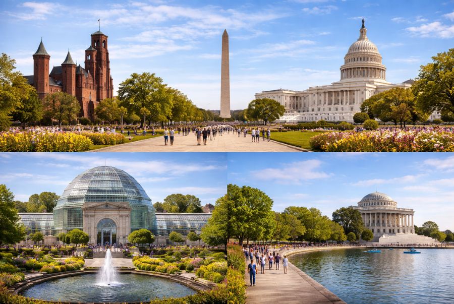 Một số các địa điểm du lịch miễn phí mà du khách không thể bỏ qua trong hành trình khám phá Washington D.C 