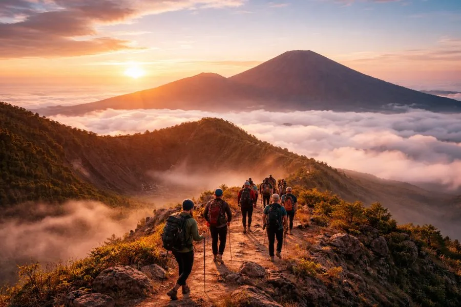 Vẻ đẹp tựa như tiên cảnh tại khu vực đỉnh núi lửa Mount Batur