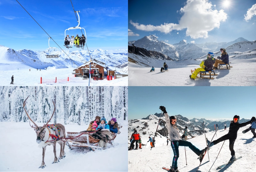Các hoạt động mùa đông được nhiều du khách yêu thích