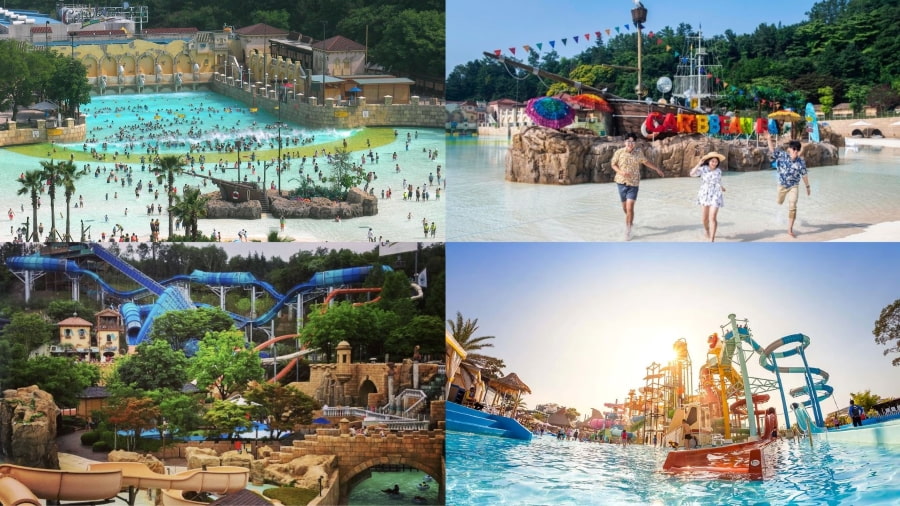 Công viên nước Caribbean Bay là một trong những lựa chọn hàng đầu cho các gia đình khi đến Hàn Quốc mùa hè
