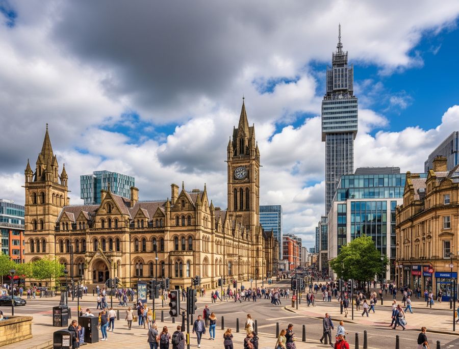 Quảng trường Albert có sự kết tinh hoàn hảo giữa kiến trúc thời Victoria và phong cách Gothic đặc trưng