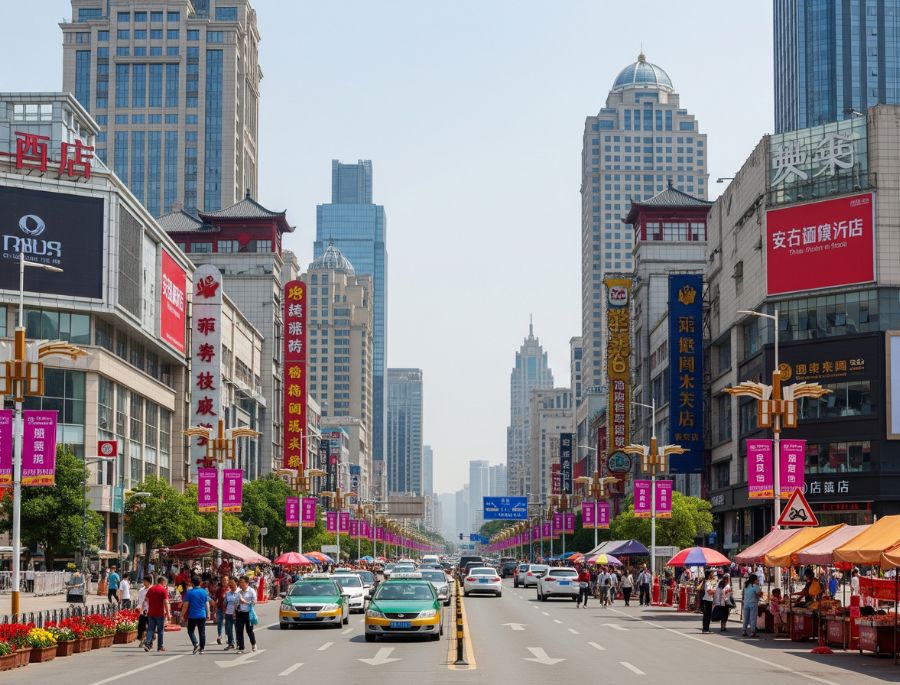 Khung cảnh nhộn nhịp tại Đại Lộ khiến ai cũng muốn được một lần khám phá