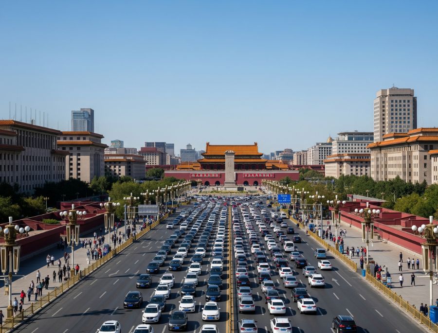 Đại lộ Trường An là con đường huyết mạch của kinh đô 