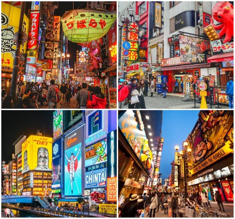 Dotonbori là điểm đến không thể bỏ qua cho những ai muốn trải nghiệm ẩm thực đường phố đích thực