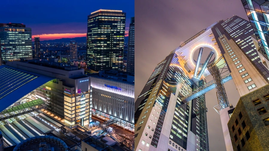 Umeda là trung tâm hiện đại và sầm uất bậc nhất của Osaka