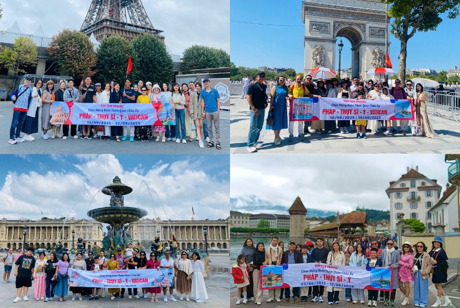 Tour Châu Âu Top Ten Travel luôn mang đến Quý khách những trải nghiệm và dịch vụ tốt nhất