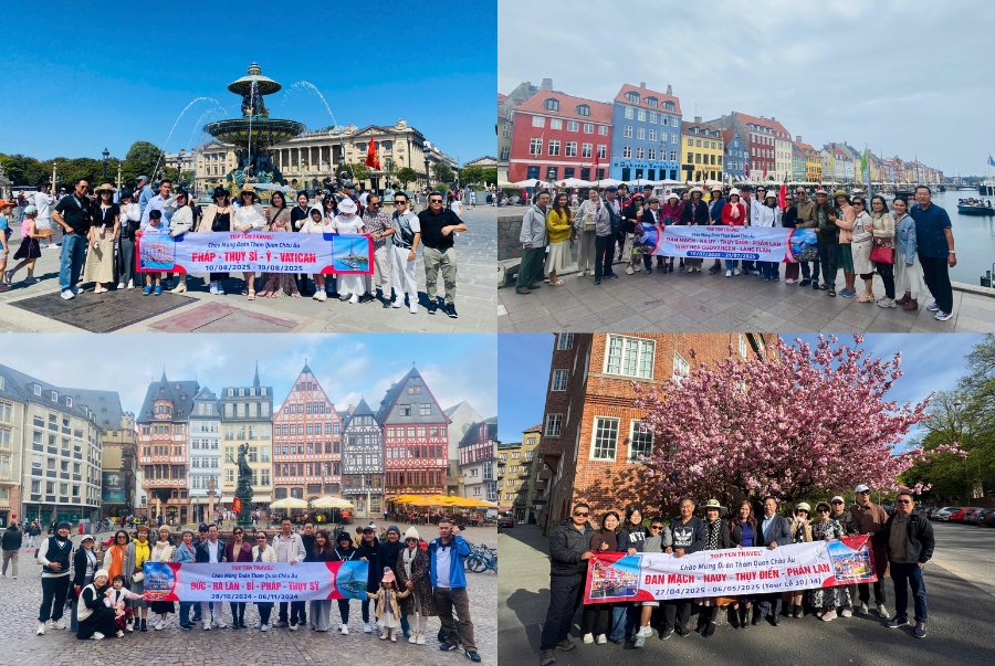 Các tour du lịch Châu Âu nhà Top Ten Travel luôn được nhiều du khách tin tưởng lựa chọn