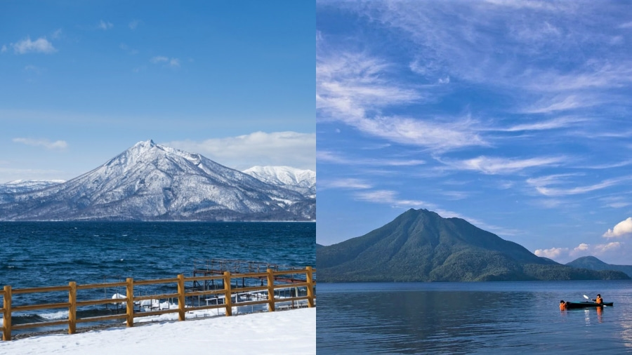 Hồ Shikotsu là một địa điểm du lịch nổi tiếng với vẻ đẹp xanh biếc quanh năm