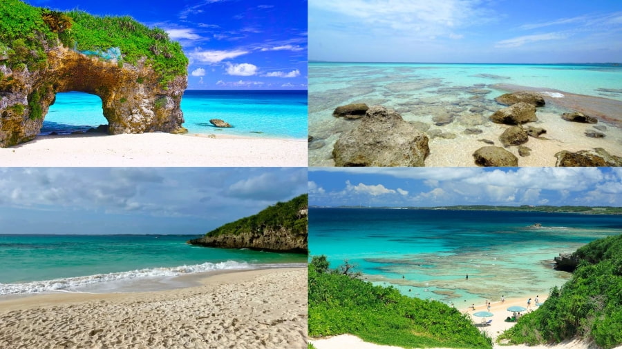 Bãi biển Sunayama nổi tiếng với vẻ đẹp độc đáo và ấn tượng của cổng đá vòm tự nhiên