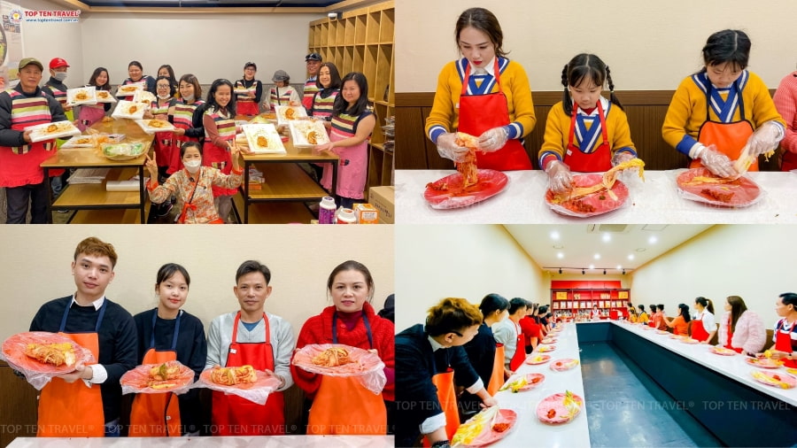 Tham gia một lớp học làm kim chi sẽ mang đến cho bạn nhiều trải nghiệm thú vị tại xứ Hàn