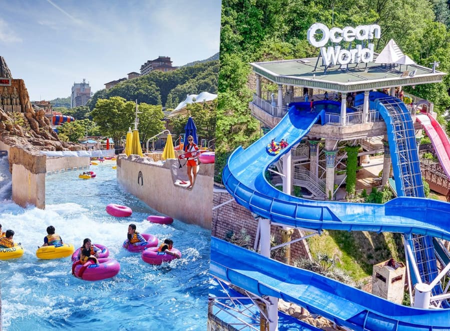 Vivaldi Park Ocean World đã gây ấn tượng mạnh với lối kiến trúc mô phỏng Ai Cập cổ đại tinh xảo