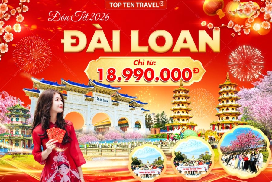 Du xuân Đài Loan là lựa chọn cho những du khách yêu thích không khí lễ hội nhộn nhịp đầu năm cùng những trải nghiệm văn hoá mới mẻ