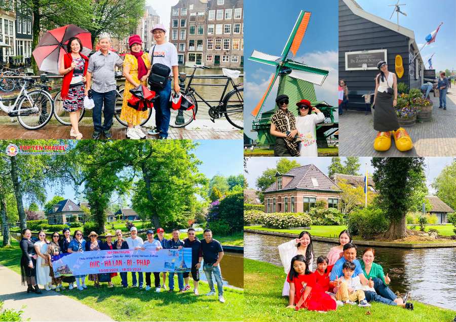 Đoàn Khách Top Ten Travel check in tại đất nước Hà Lan xinh đẹp
