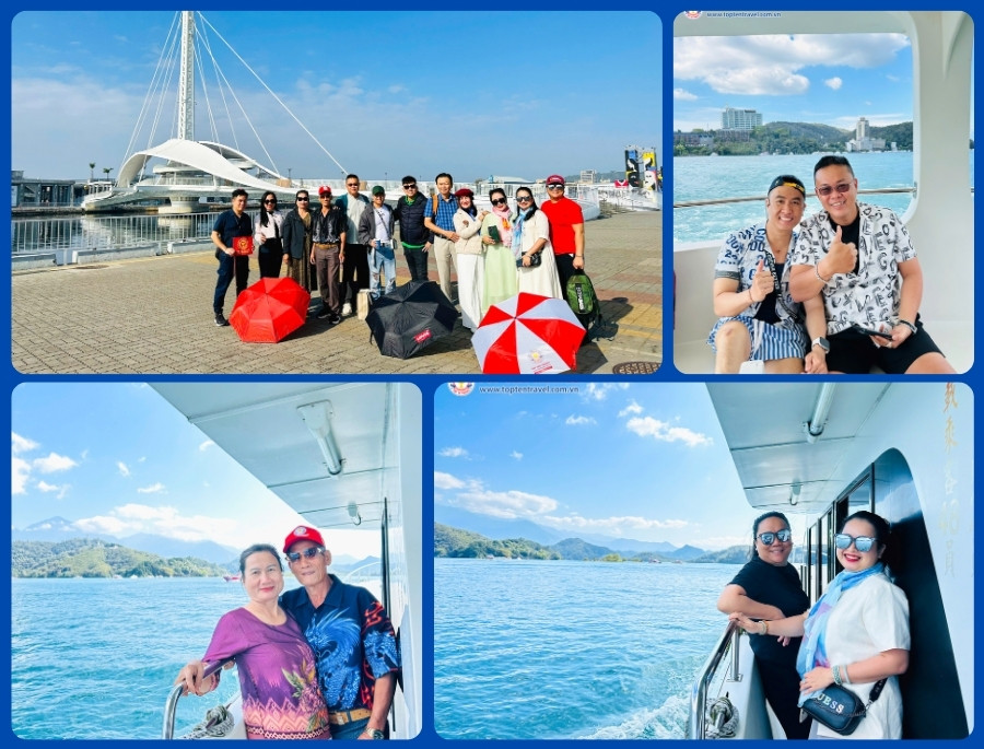 Trải nghiệm ngồi du thuyền khám phá Hồ Nhật Nguyệt thơ mộng