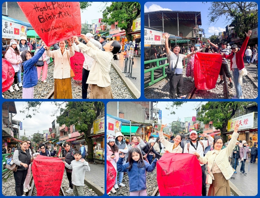 Lễ rước đèn trời ở làng Thập Phần (Shifen)