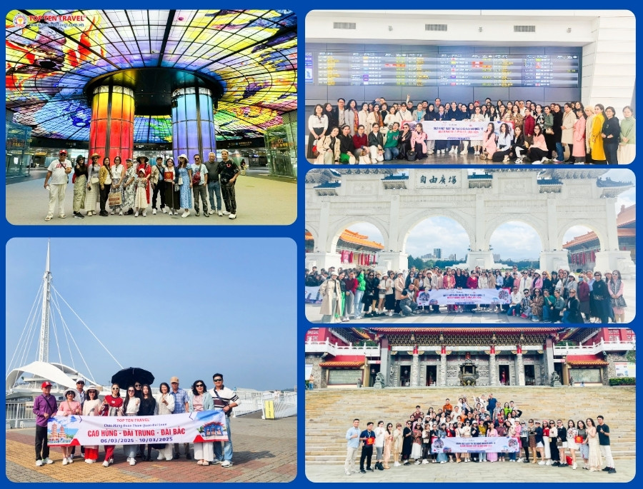 Các đoàn khách du lịch Đài Loan của Top Ten Travel