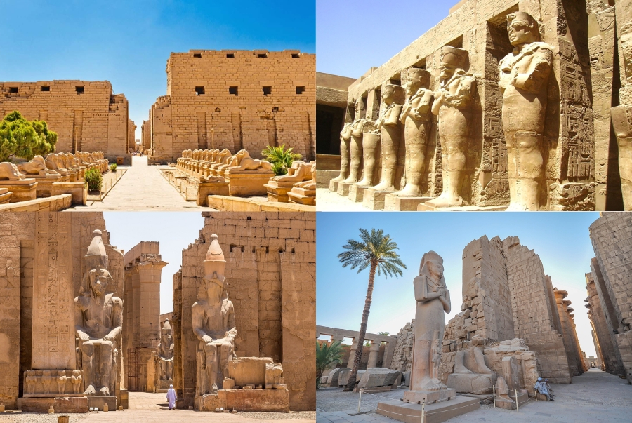 Đền Karnak và Luxor là trung tâm tôn giáo và nghi lễ đăng quang của các Pharaoh