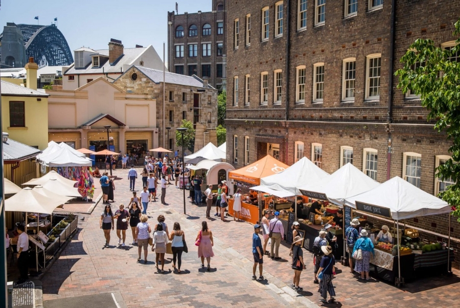 Khu phố cổ The Rocks là dấu ấn đầu tiên của người châu Âu tại Úc