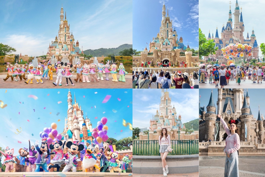 Disneyland thu hút du khách bởi những màn biểu diễn hoành tráng với dàn nhân vật hoạt hình quen thuộc