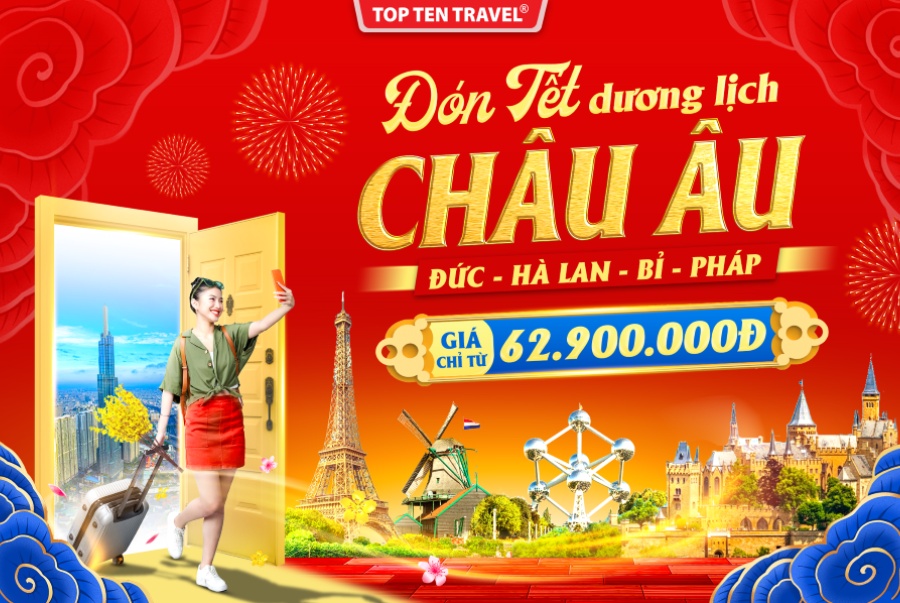 Đức - Hà Lan - Bỉ - Pháp là hành trình hấp dẫn, đưa Bạn đi qua 4 quốc gia nổi tiếng của Châu Âu