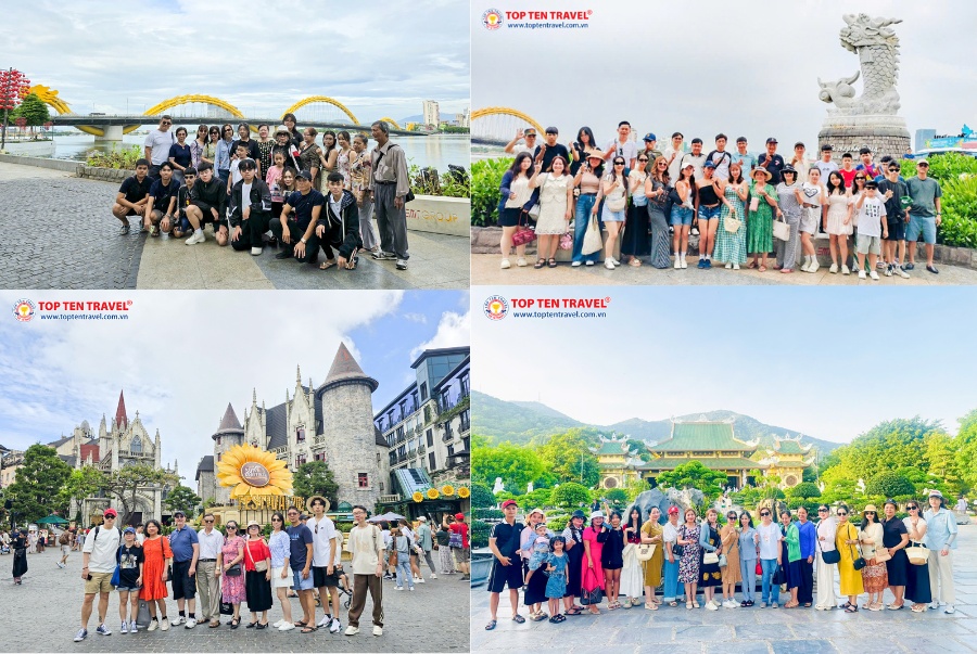 Đoàn khách khám phá các địa điểm du lịch nổi tiếng tại Đà Lạt