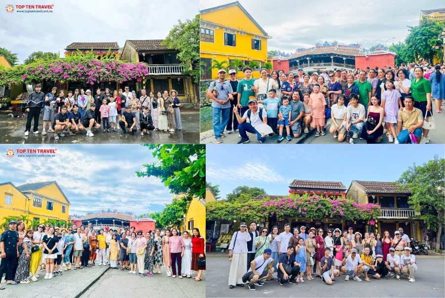 Đoàn khách Top Ten Travel check in tại các điểm đến nổi tiếng của Hội An