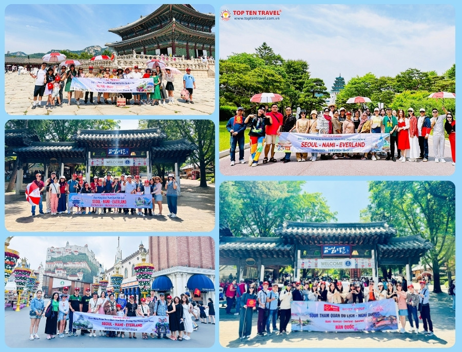 Seoul - Nami - Everland - Namsan – Bukchon là hành trình du lịch Hàn Quốc truyền thống được yêu thích tại Top Ten Travel