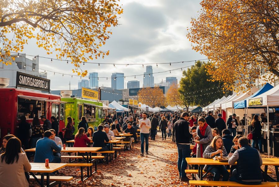 Smorgasburg LA là một trong những điểm đến hấp dẫn và sôi động bậc nhất vào mùa thu