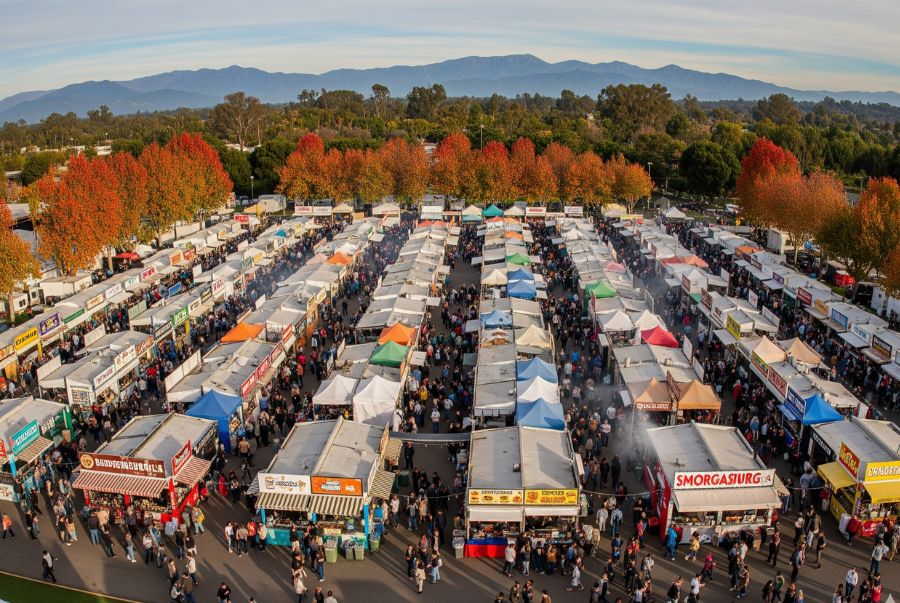 Toàn cảnh khu vực diễn ra thiên đường ẩm thực Smorgasburg LA