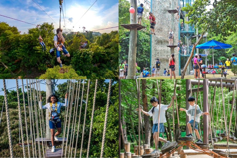 Mega Adventure Park mang đến du khách nhiều trò chơi cảm giác mạnh và thử thách bản thân