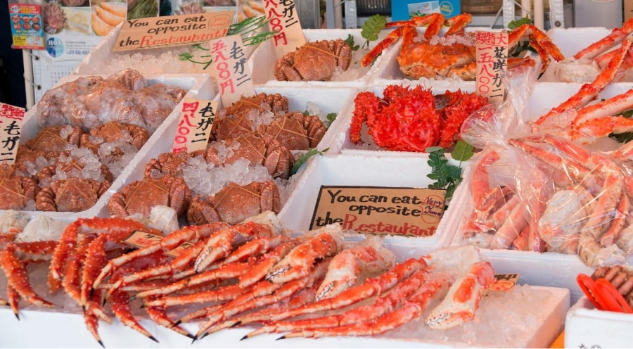 Là một hòn đảo bao quanh bởi biển, hải sản tươi sống chính là niềm tự hào của Hokkaido