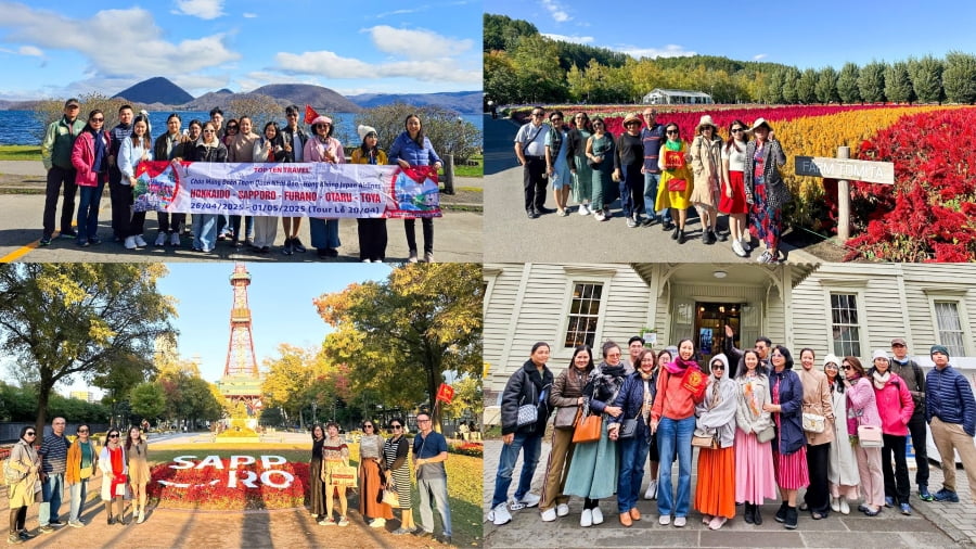Những vị khách đã luôn tin tưởng và lựa chọn các tour du lịch Nhật Bản đến Hokkaido tại nhà Top Ten Travel