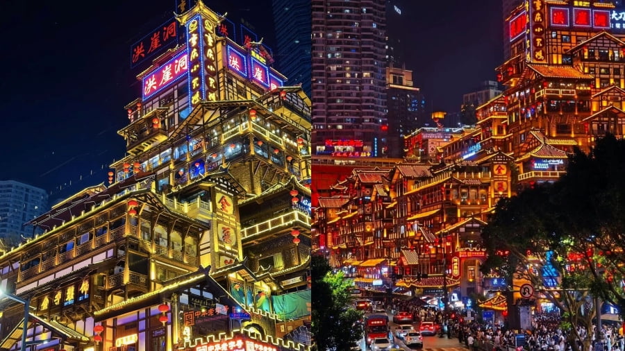 Hồng Nhai Động – Phố cổ nghìn năm kiến trúc Điếu Cước Lâu